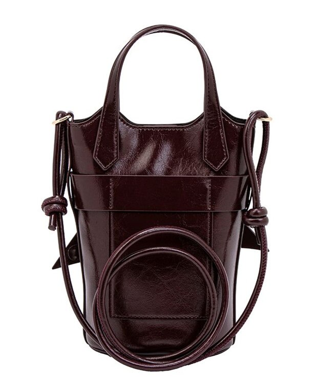 LANVIN en Bleu リュバン ショルダーバッグ ボルドー