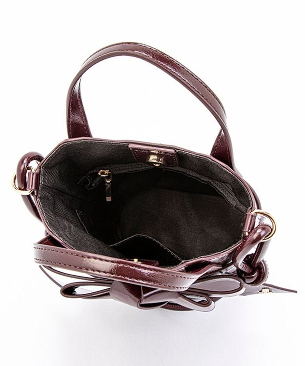 LANVIN en Bleu リュバン ショルダーバッグ ボルドー