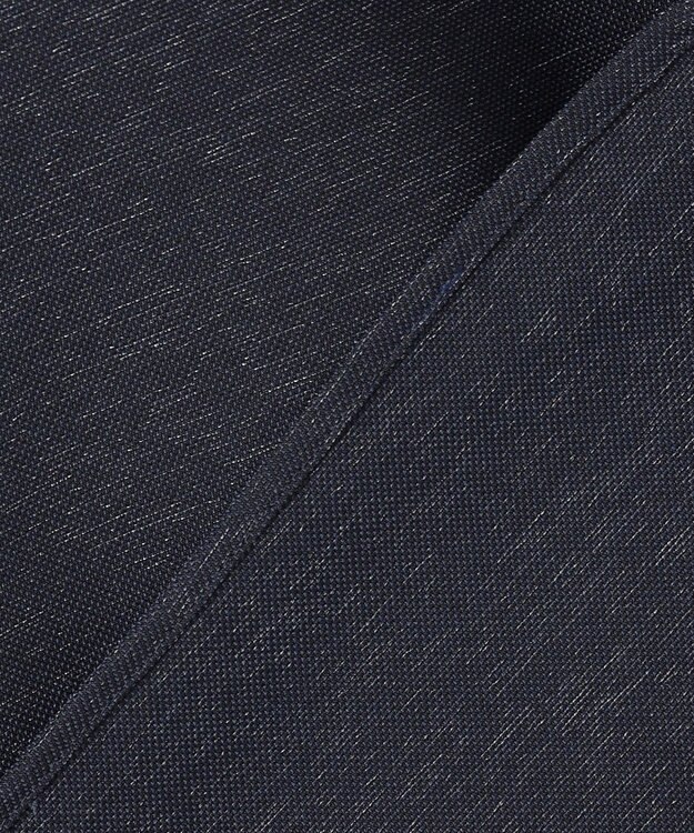 JOSEPH HOMME 新素材【軽量/通気性/清涼感/洗える/ストレッチ】レノクロスストレッチ　ウィングカラー半袖シャツ ネイビー系