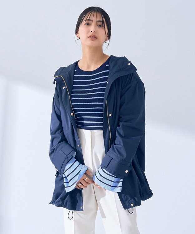 YECCA VECCA マルチボーダー柄ニット Navy