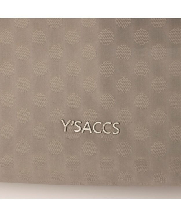 Y'SACCS Polka Dots 口折れ2wayトート Sサイズ グレージュ