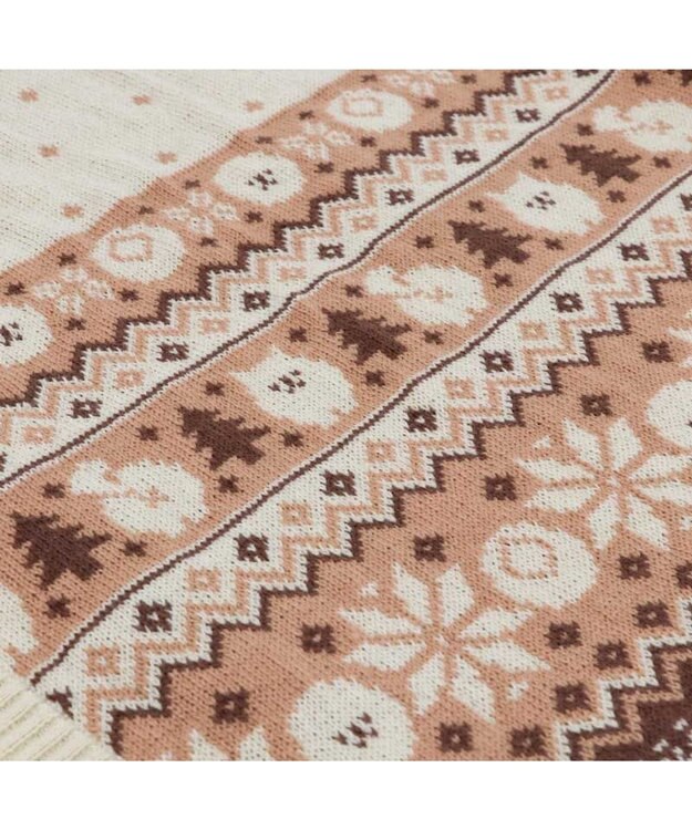 Mother garden マザーガーデン ふわんこ ニット ひざ掛け 70cm×100cm マルチカラー