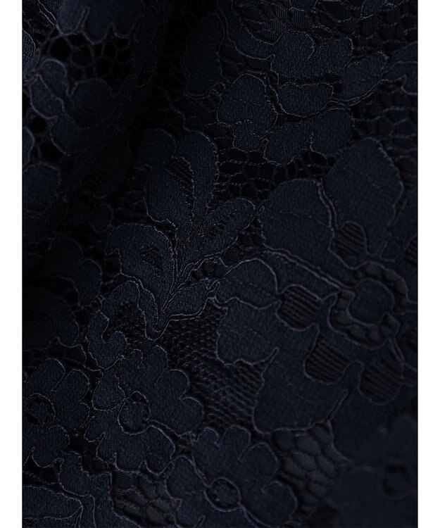 Green Parks ｅｆ－ｄｅ　レースクルーネックブラウス Dark Navy