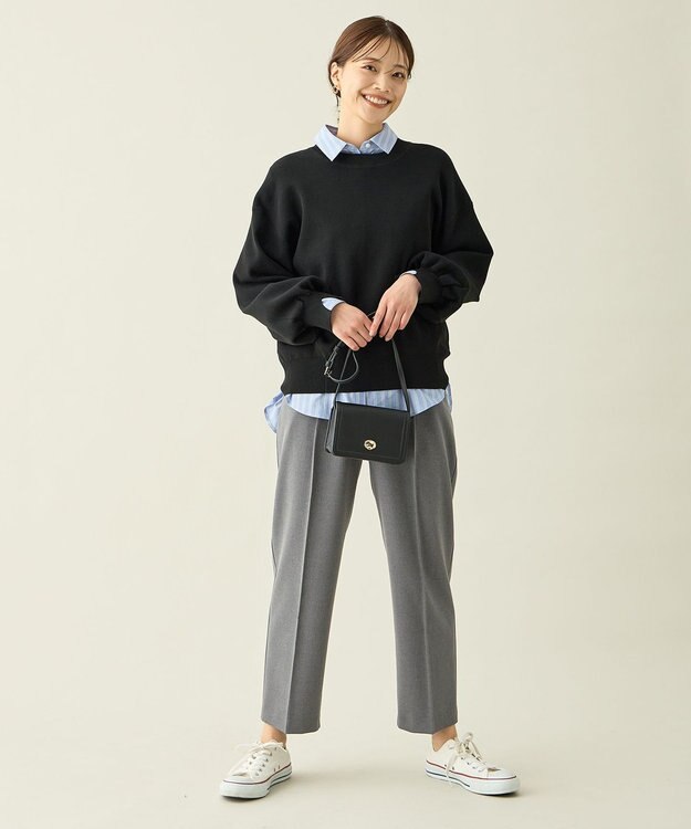 ANY スウェットライクニット ブラック