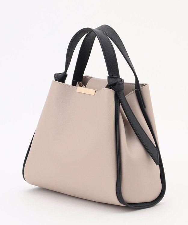 組曲 ノットデザインMINI バッグ ライトグレー系