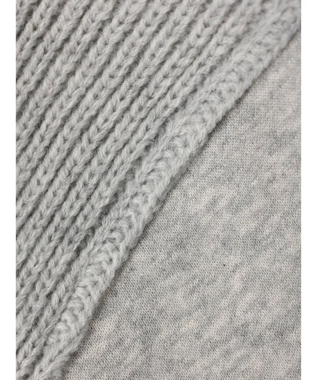 CRAFT STANDARD BOUTIQUE 片畔ニットドッキングチュニック Gray Mixture