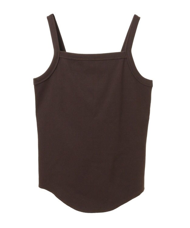 AMERICAN HOLIC 抗菌防臭テレコキャミソール Brown