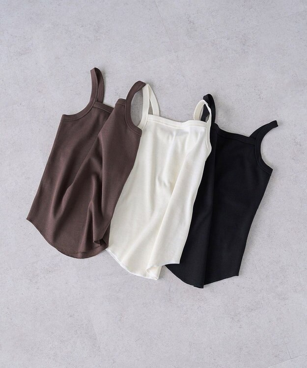 AMERICAN HOLIC 抗菌防臭テレコキャミソール Ivory