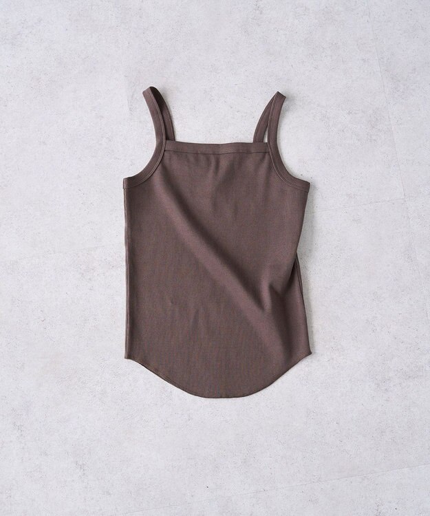 AMERICAN HOLIC 抗菌防臭テレコキャミソール Brown