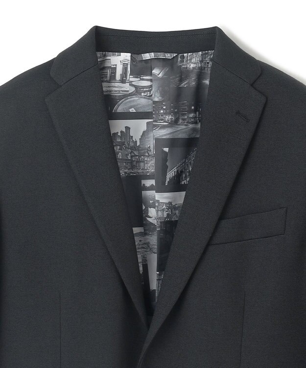 JOSEPH HOMME ウーステッドモックロディ ジャケット＜裏地：フォトコラージュプリント＞ グレー系1