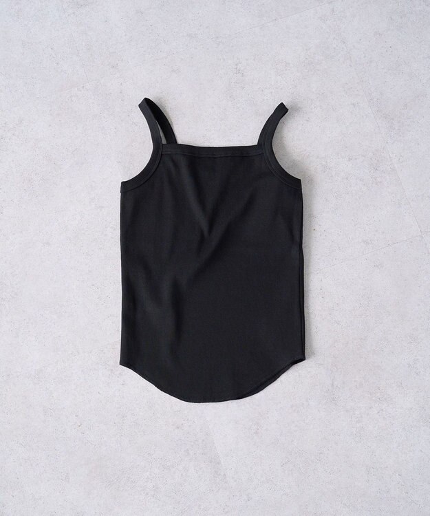 AMERICAN HOLIC 抗菌防臭テレコキャミソール Black