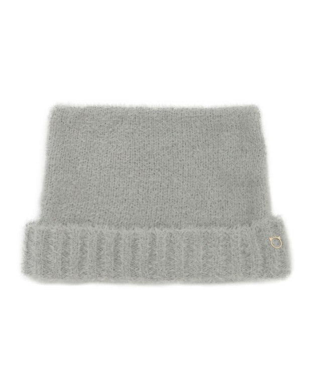 MOONBAT PAUL&JOE ACCESSOIRES(ポール&ジョー)ネコミミ シャギー ニット帽 ライトグレー