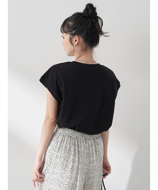 earth music&ecology ｂｅｔｔｅｒ　ｌａｔｅ　フレンチＴ Black