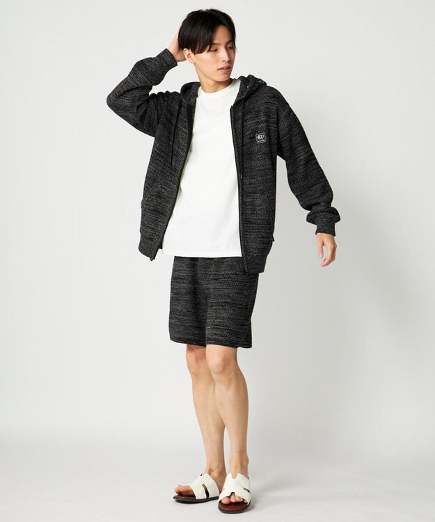 OP／FILA 【Ocean Pacific】ラーベンニットショーツ ブラック