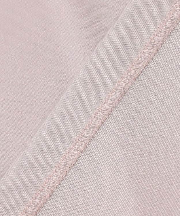 ICB 【洗える】トリアセサテンスムース 5分袖プルオーバー パールグレー系