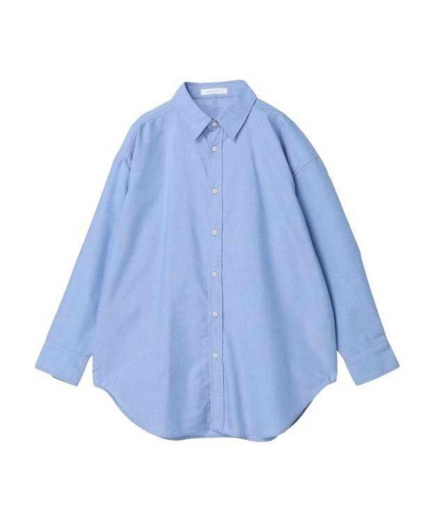 Green Parks オックス先染めシャツ Sax