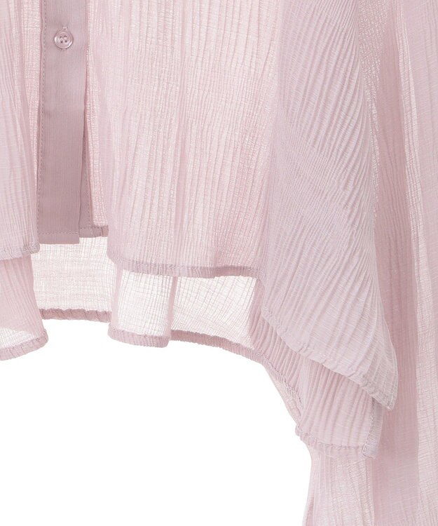 earth music&ecology マジョリカプリーツショートシャツ Pink