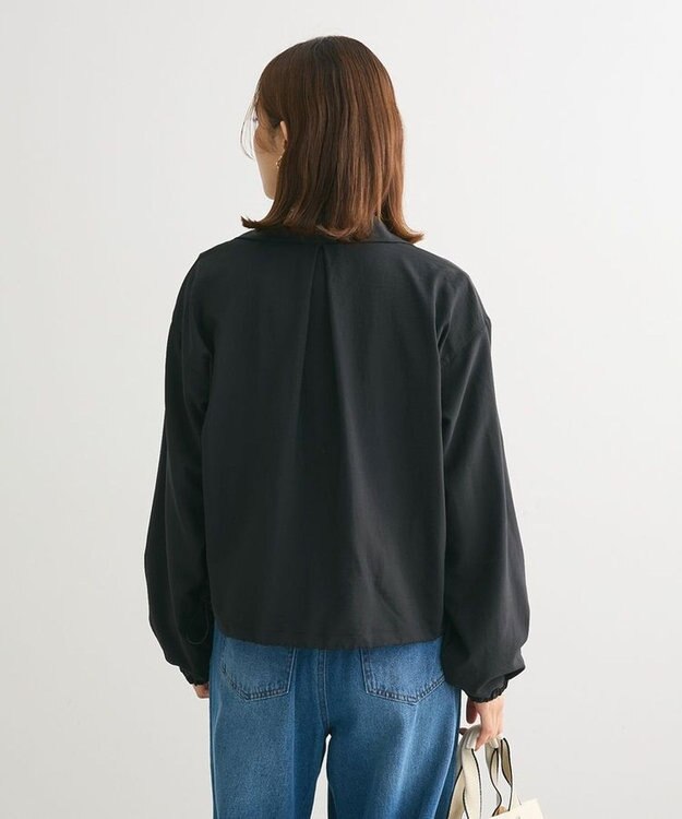 Green Parks ライトＺＩＰシャツブルゾン Black