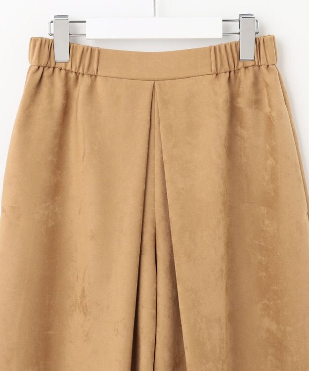 自由区 L 【洗える】ライトスエード キュロット キャメル系