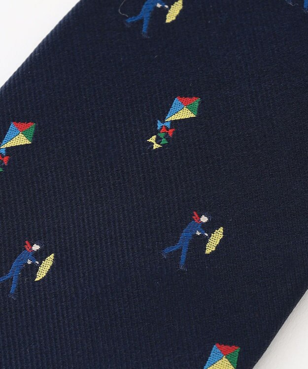 J.PRESS MEN ジョークタイ/ チャーチルの名言 ネイビー系8