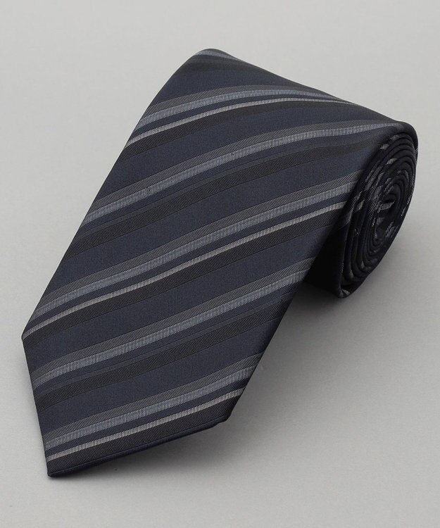 GOTAIRIKU GOTAIRIKU別注【MANTERO SETA/マンテロ・セタ】ネクタイ_レジメンタル ネイビー系1