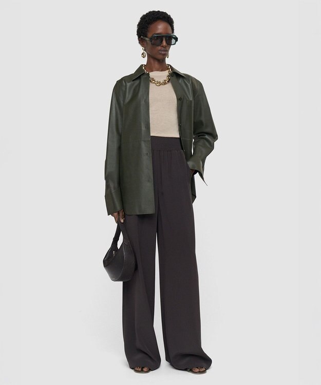 JOSEPH サテンツイル　トラウザーズ Cocoa