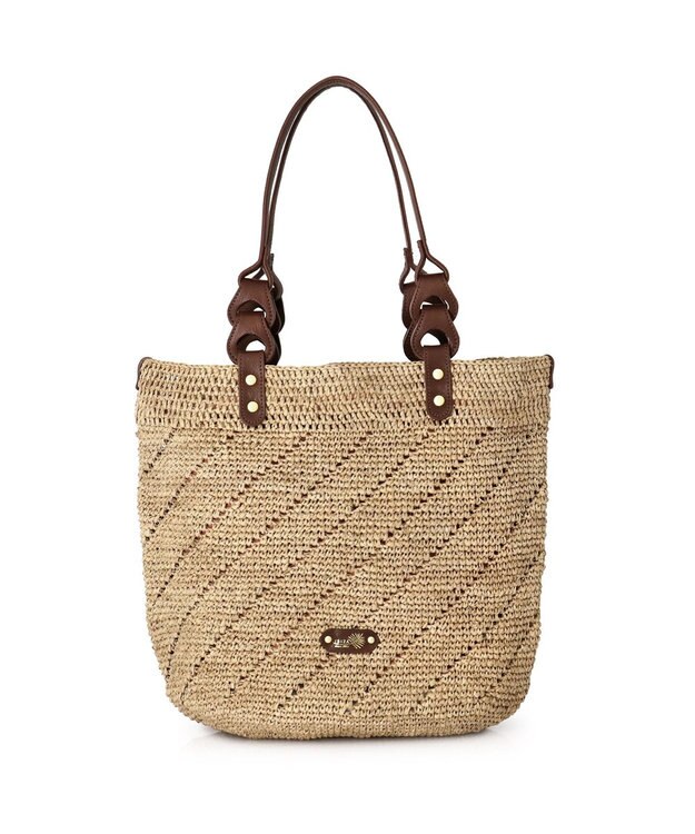 IBIZA ラフィア　セミショルダーバッグ