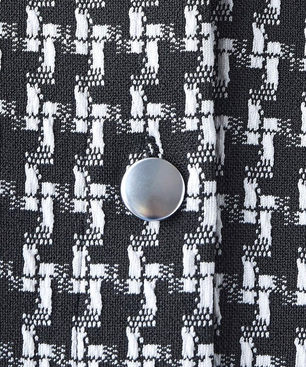 Tiaclasse 【洗える】カットジャガードコンパクトカーディガン オフホワイト