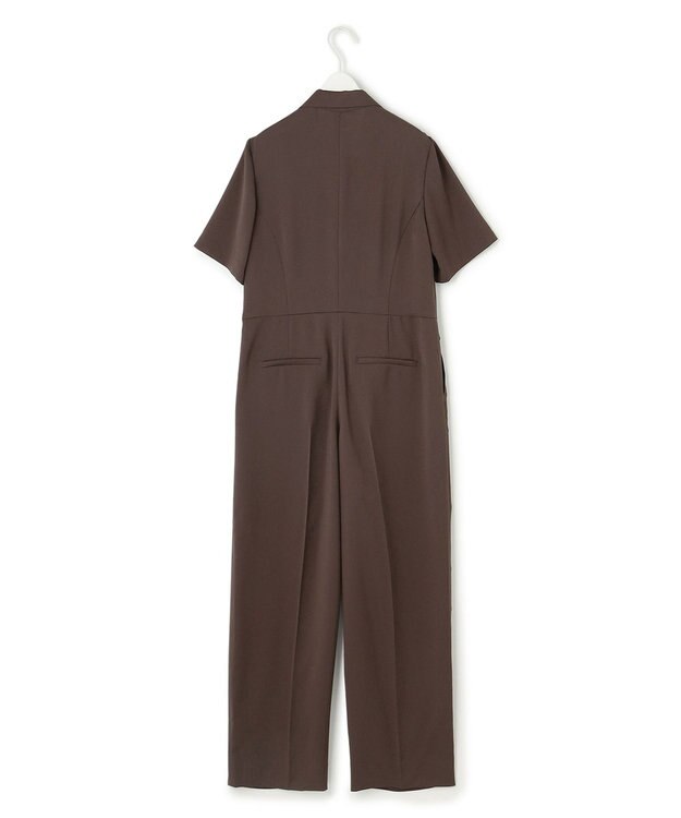 ICB L 【接触冷感・UVケア・吸水速乾・防シワ・洗える】 ドレープツイル オールインワン チョコレート系