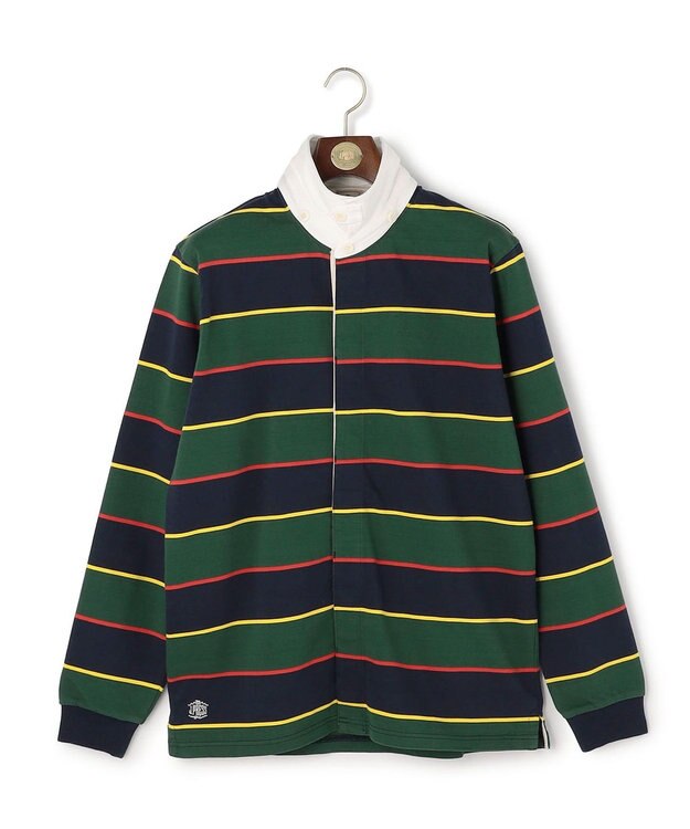 J.PRESS MEN 【フード取り外し可】フーデット ラガーシャツ ネイビー系9