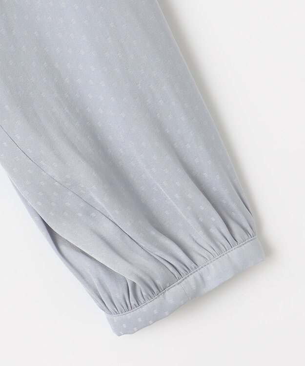 ANY SIS 【洗える】カッセンジャカード ブラウス ライトブルー