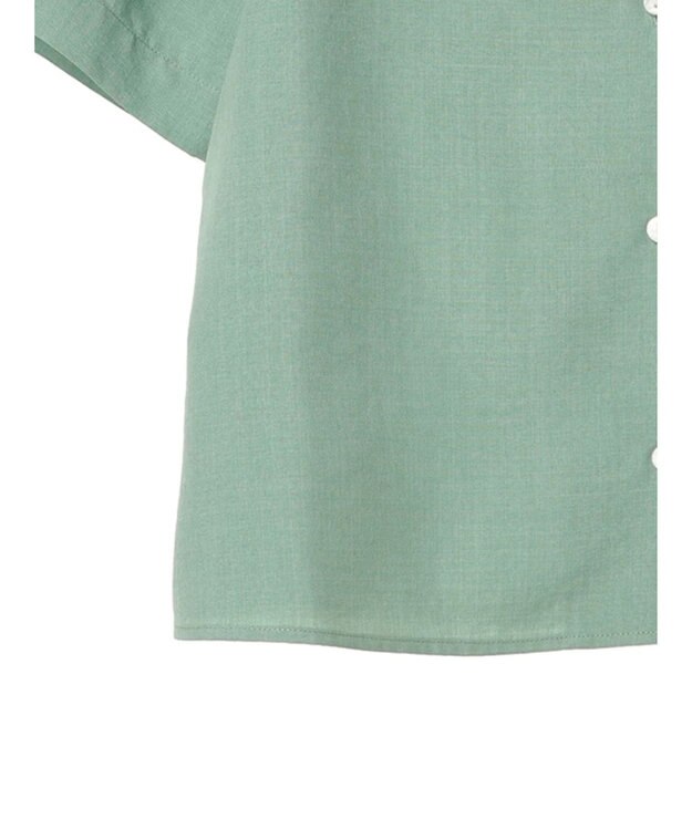 Green Parks 接触冷感　開襟シャツ Green