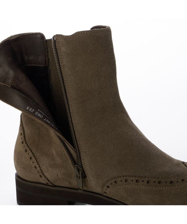 ing <ing>クラシカルサイドゴアブーツ オークスエード