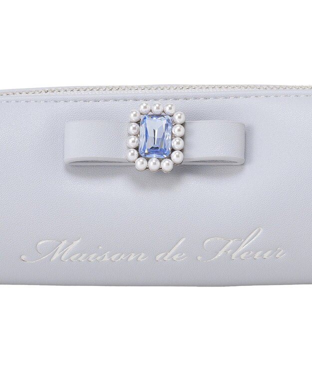 Maison de FLEUR ブルーマニアロングポーチ Grayish Blue