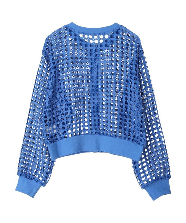 Green Parks ・ＳＵＧＡＲ　ＳＰＯＯＮ　ハナレースカーディガン Blue