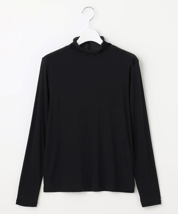 J.PRESS LADIES S 【WEB限定】シアーメローネックインナー カットソー ブラック系