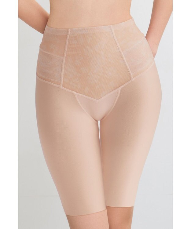 WACOAL ガードル 【肌リフト】 ムレにくい 下半身のたるみをリフトアップ ロング丈 一枚ばき可能 Qサイズまで対応 大きいサイズ レディース GRC472 /ワコール ベージュ