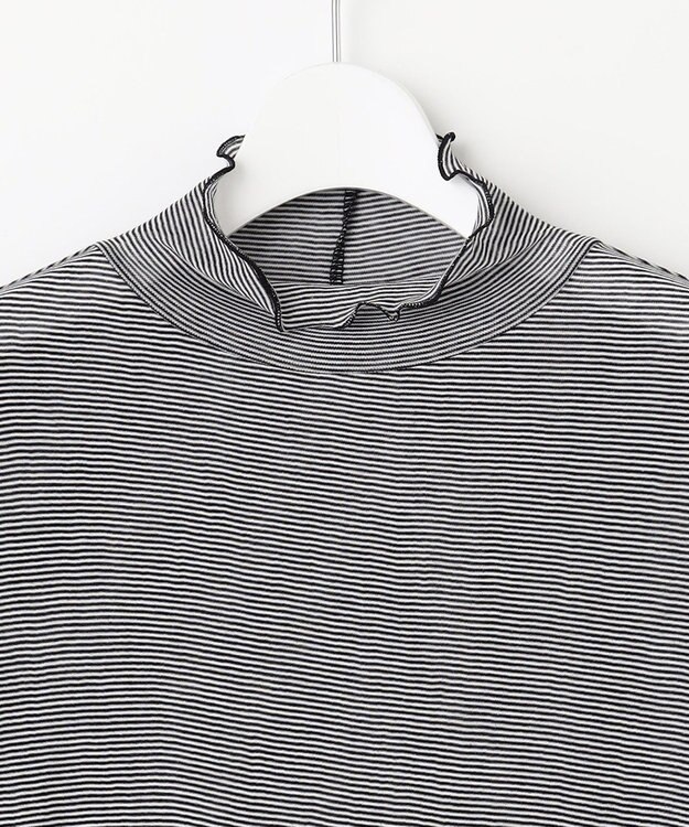 J.PRESS LADIES S 【WEB限定】シアーメローネックインナー カットソー ブラック系1