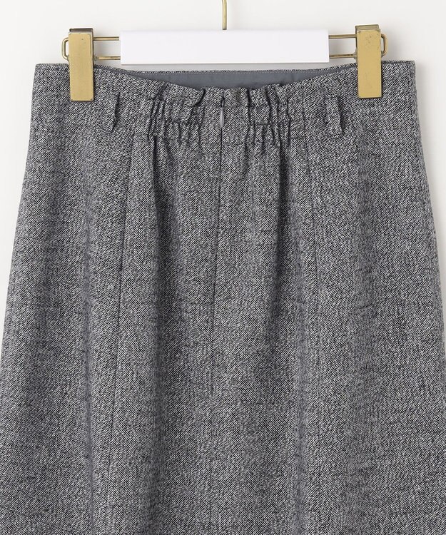 ANY SIS 【洗える】ラメツイードナローフレア スカート モノトーン系