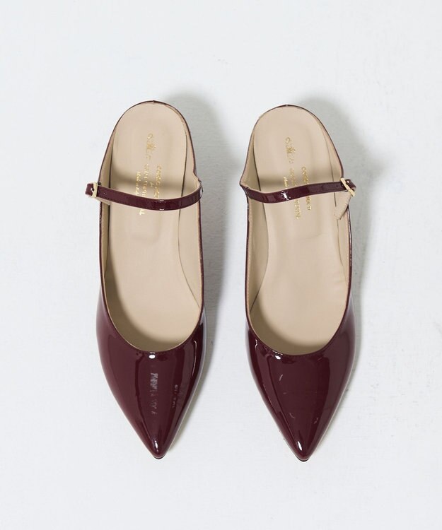 GRACE CONTINENTAL CORSO ROMA ストラップヒール ボルドー