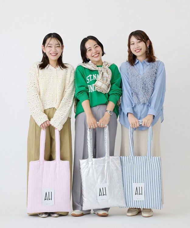 AMERICAN HOLIC パテッドホリホリトートバッグ Charcoal Gray