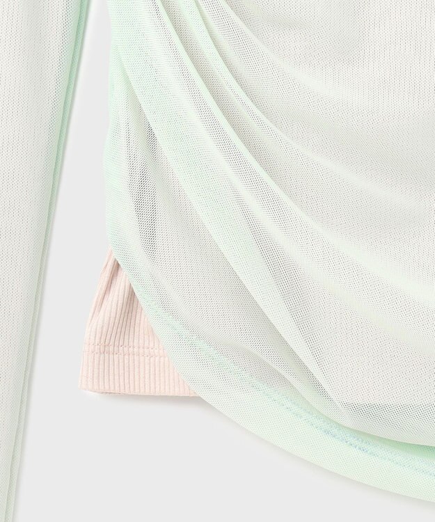 GRACE CONTINENTAL レイヤードカットトップ ライトグリーン