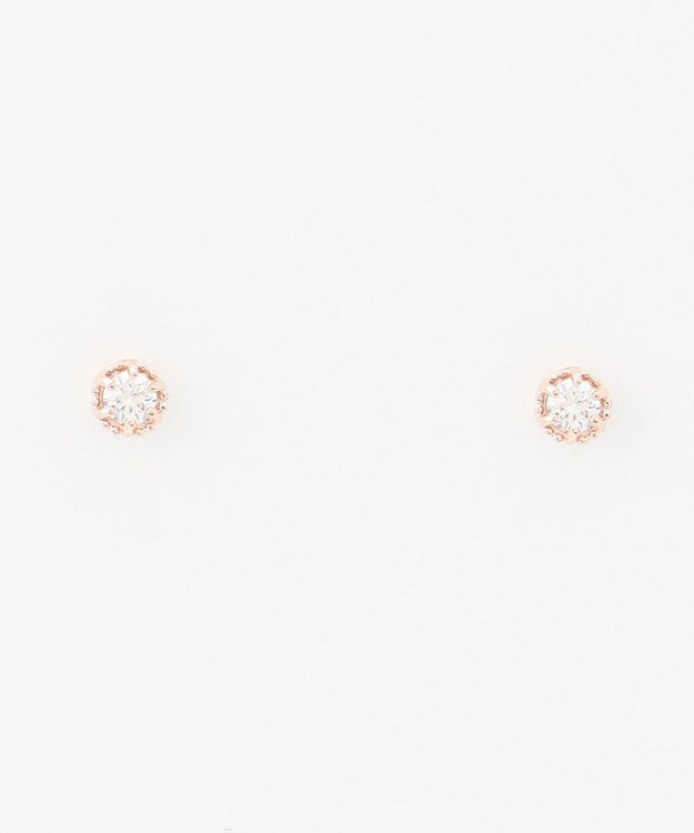 TOCCA 【WEB限定】FLORA K18 DIAMOND  K18 PIERCED EARRINGS K18 ダイヤモンド ピアス ピンクゴールド系