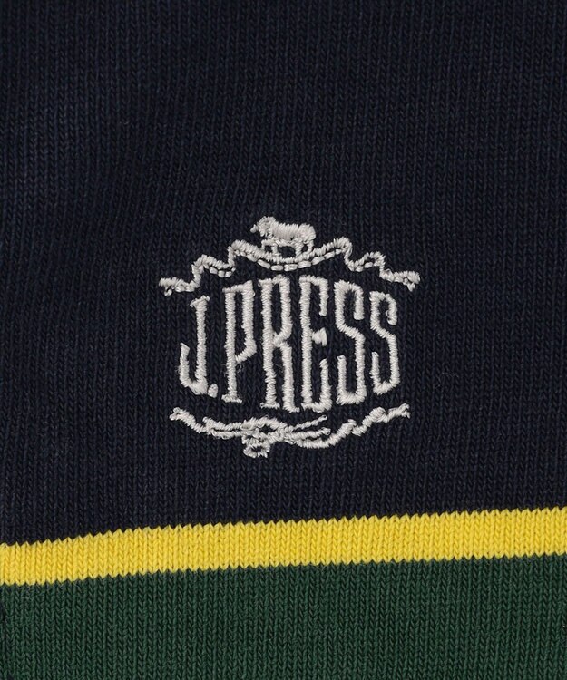 J.PRESS MEN 【フード取り外し可】フーデット ラガーシャツ ネイビー系9