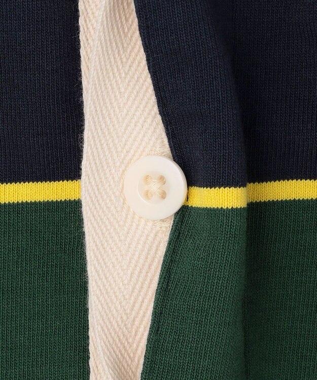 J.PRESS MEN 【フード取り外し可】フーデット ラガーシャツ ネイビー系9