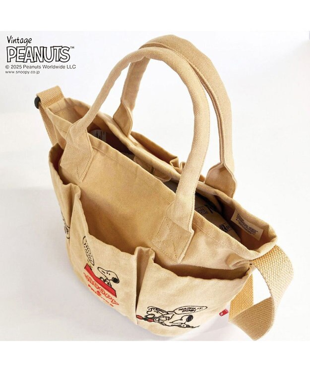 ROOTOTE 8421【スヌーピー】 IP.デリ.ポケッツ.ピーナッツ-0C 03：ベージュ