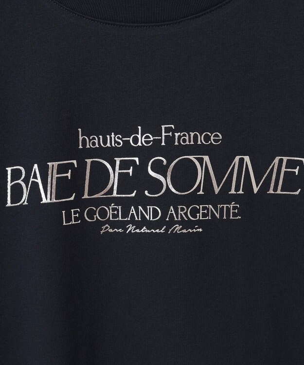 earth music&ecology 【接触冷感/洗濯機可】Ｈａｕｔｓ－ｄｅ－ＦｒａｎｃｅフレンチＴ Dark Navy