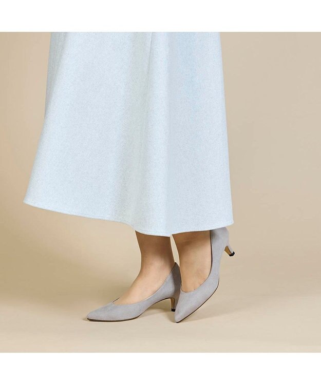 ing <Pitti>ポインテッドパンプス グレースエード