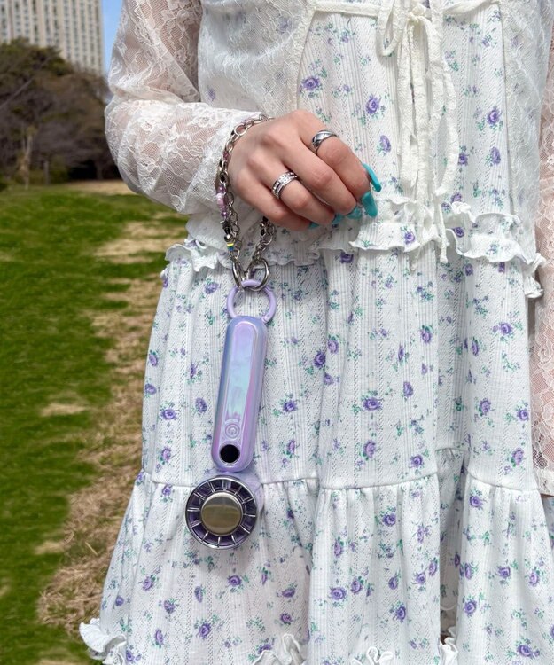 WEGO 【暑さ対策】3WAYペルチェハンディファン ライトパープル