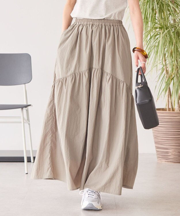 AMERICAN HOLIC ティアードギャザースカート Gray